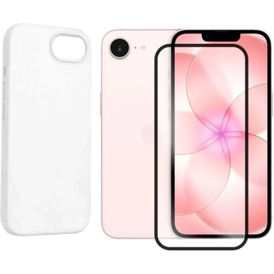 Visiodirect Verre trempé et coque en silicone pour iPhone 17e - Publicité Visiodirect Verre trempé et coque en silicone pour iPhone 17e - Publicité