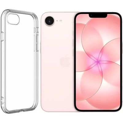 Visiodirect Coque de protection en silicone pour iPhone 17e - 6,1 pouces - transparente - Publicité Visiodirect Coque de protection en silicone pour iPhone 17e - 6,1 pouces - transparente - Publicité