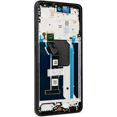 Bloc Ecran LCD avec Chassis pour Motorola Moto G56 Service Pack Noir - Publicité Bloc Ecran LCD avec Chassis pour Motorola Moto G56 Service Pack Noir - Publicité