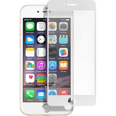 Protection d'écran en verre trempé Avizar pour iPhone 6 Plus / 6S Plus - Blanc - Publicité Protection d'écran en verre trempé Avizar pour iPhone 6 Plus / 6S Plus - Blanc - Publicité