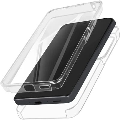 Coque transparente 360° pour Galaxy A55 d'Avizar - Publicité Coque transparente 360° pour Galaxy A55 d'Avizar - Publicité