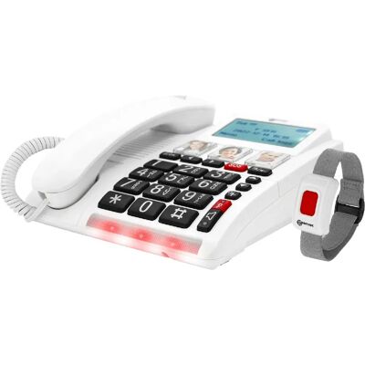 Geemarc Téléphone portable - Blanc - Publicité Geemarc Téléphone portable - Blanc - Publicité