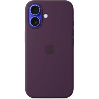 Silicone Case with MagSafe Prune Apple iPhone 16 - Publicité Silicone Case with MagSafe Prune Apple iPhone 16 - Publicité