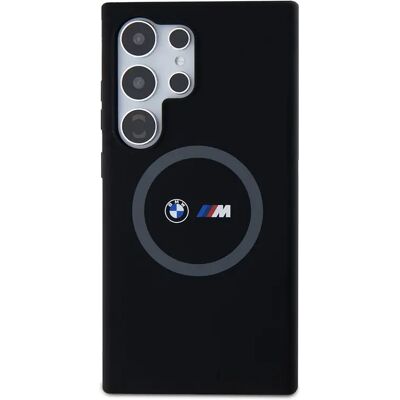 Coque en silicone MagSafe BMW S24 Ultra - Noir - Publicité Coque en silicone MagSafe BMW S24 Ultra - Noir - Publicité
