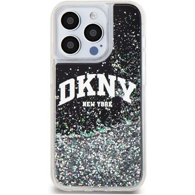 Coque Liquid Glitter Big Logo noire DKNY pour iPhone 15 Pro - Publicité Coque Liquid Glitter Big Logo noire DKNY pour iPhone 15 Pro - Publicité