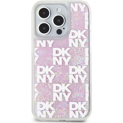 Coque DKNY Rose Glitter Liquide pour iPhone 15 Pro - Publicité Coque DKNY Rose Glitter Liquide pour iPhone 15 Pro - Publicité