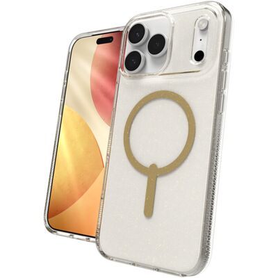 Zagg Milan Snap Glitter Gold iPhone 17 Pro - Publicité Zagg Milan Snap Glitter Gold iPhone 17 Pro - Publicité