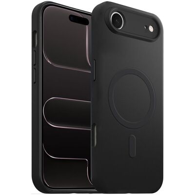 Akashi Coque Silicone MagSafe Noir iPhone Air - Publicité Akashi Coque Silicone MagSafe Noir iPhone Air - Publicité