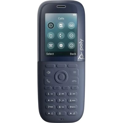 Poly téléphone fixe sans fil - Noir - Publicité Poly téléphone fixe sans fil - Noir - Publicité