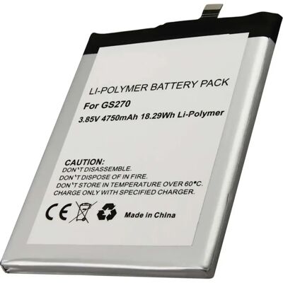 Avizar Batterie pour Gigaset GS270 Li-Polymer 3.85V 4750mAh 18.3Wh Noir / Argent - Publicité Avizar Batterie pour Gigaset GS270 Li-Polymer 3.85V 4750mAh 18.3Wh Noir / Argent - Publicité