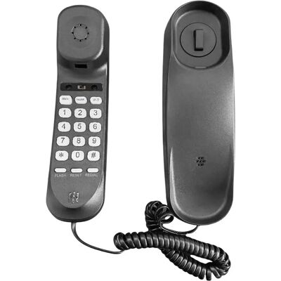 Avizar Téléphone Fixe Filaire Compact Noir - Fonction Bis et Compatible Box Internet Noir - Publicité Avizar Téléphone Fixe Filaire Compact Noir - Fonction Bis et Compatible Box Internet Noir - Publicité