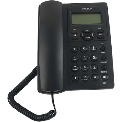 Avizar Téléphone Fixe Modèle TX-8975 Multifonction avec Écran LCD 16 Caractères Noir - Publicité Avizar Téléphone Fixe Modèle TX-8975 Multifonction avec Écran LCD 16 Caractères Noir - Publicité