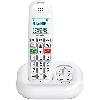 ALCATEL XL685VOICEBLANC - Téléphone sans fil avec identification d'appel - Publicité ALCATEL XL685VOICEBLANC - Téléphone sans fil avec identification d'appel - Publicité