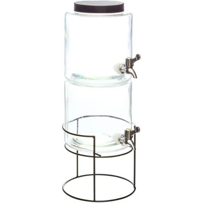 Secret De Gourmet Distributeur de Boisson 2 Niveaux 7,6L Transparent - Publicité Secret De Gourmet Distributeur de Boisson 2 Niveaux 7,6L Transparent - Publicité