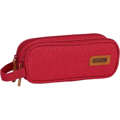 Safta Trousse Double M513 - Bordeaux - Publicité Safta Trousse Double M513 - Bordeaux - Publicité