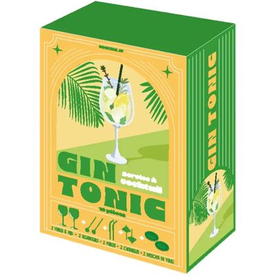 Paris Prix Coffret Cocktail 10 Pièces Gin Tonic 21cm Vert - Publicité Paris Prix Coffret Cocktail 10 Pièces Gin Tonic 21cm Vert - Publicité