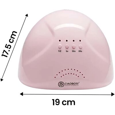 Avizar Lampe de Séchage UV / LED 19W pour Ongles avec Capteur Automatique Rose - Publicité Avizar Lampe de Séchage UV / LED 19W pour Ongles avec Capteur Automatique Rose - Publicité