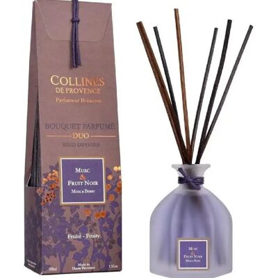 Collines de Provence Musc Fruit Noir 100ml - Parfum d'intérieur - Publicité Collines de Provence Musc Fruit Noir 100ml - Parfum d'intérieur - Publicité
