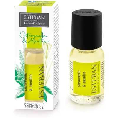 Esteban Concentré parfum citronnelle/menthe 15ml - Publicité Esteban Concentré parfum citronnelle/menthe 15ml - Publicité