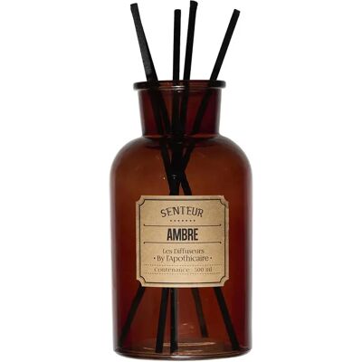 The Home Deco Factory Diffuseur de Parfum Apothicaire 500ml Ambre - Publicité The Home Deco Factory Diffuseur de Parfum Apothicaire 500ml Ambre - Publicité
