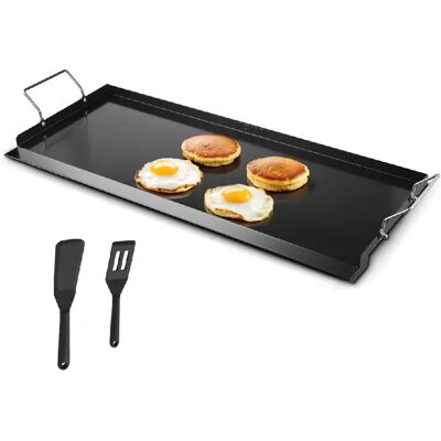 VEVOR Plaque de cuisson en acier au carbone poêle à griller 812 x 310 mm noir - Publicité VEVOR Plaque de cuisson en acier au carbone poêle à griller 812 x 310 mm noir - Publicité