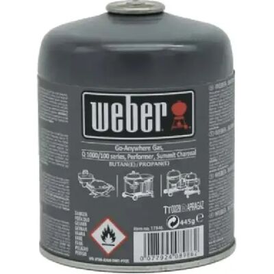 Weber Cartouche de gaz 445g - Publicité Weber Cartouche de gaz 445g - Publicité