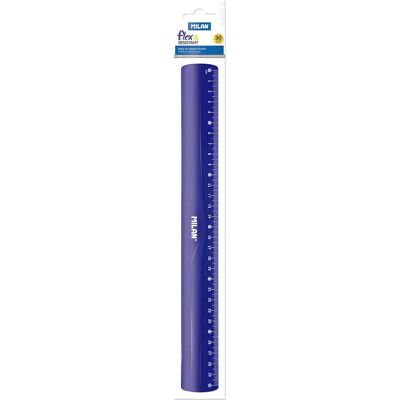 Milan Règle Flex & Resistant - Bleu - Publicité Milan Règle Flex & Resistant - Bleu - Publicité