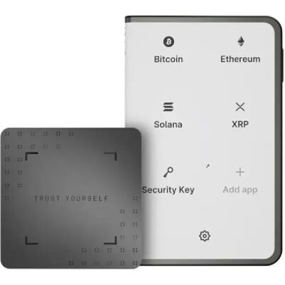 Cryptowallet Ledger Stax™ Graphite avec Recovery Key incluse - Publicité Cryptowallet Ledger Stax™ Graphite avec Recovery Key incluse - Publicité