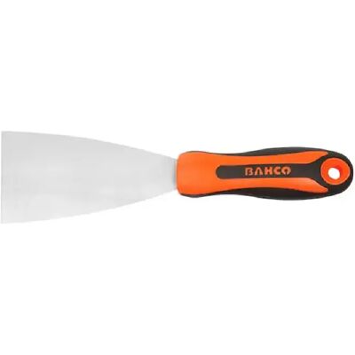 Bahco Couteau peintre 120 mm - Manche bi-matière orange/noir - Publicité Bahco Couteau peintre 120 mm - Manche bi-matière orange/noir - Publicité