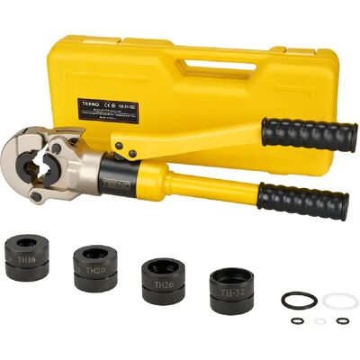 Teeno Pince à Sertir Multicouche 100kn, Pour Raccords sur Tubes: TH16, TH20, TH26, TH32 - Publicité Teeno Pince à Sertir Multicouche 100kn, Pour Raccords sur Tubes: TH16, TH20, TH26, TH32 - Publicité