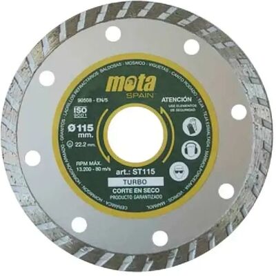 Disque de coupe Mota - 115x22.23 mm - Acier - Polyvalent - Publicité Disque de coupe Mota - 115x22.23 mm - Acier - Polyvalent - Publicité