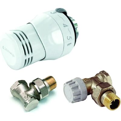 Kit thermostatique Comap M28 tête + équerre - raccords chauffage - Publicité Kit thermostatique Comap M28 tête + équerre - raccords chauffage - Publicité