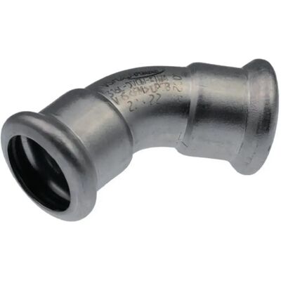 coude à sertir 45 degrés - tube acier inoxydable - femelle / femelle 42 mm - comap xpress - Publicité coude à sertir 45 degrés - tube acier inoxydable - femelle / femelle 42 mm - comap xpress - Publicité