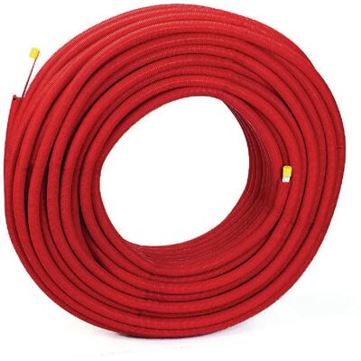 tube multicouche gainé rouge - comap betaskin - 16 x 2 - couronne de 100 mètres - Publicité tube multicouche gainé rouge - comap betaskin - 16 x 2 - couronne de 100 mètres - Publicité