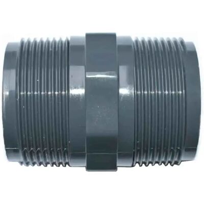 boni-shop Double Mamelon PVC-U AG x AG 2 Pouces, Raccord PVC Fileté - Publicité boni-shop Double Mamelon PVC-U AG x AG 2 Pouces, Raccord PVC Fileté - Publicité