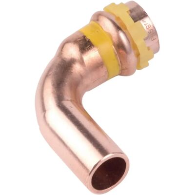 Comap Coude 90° Sudopress Gaz 22 mm - Publicité Comap Coude 90° Sudopress Gaz 22 mm - Publicité