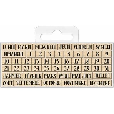 Aladine Jours, dates et mois - Tampon - Publicité Aladine Jours, dates et mois - Tampon - Publicité
