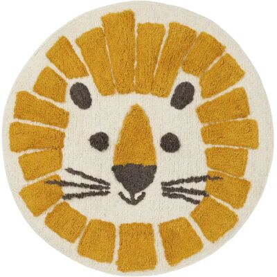 Guy Levasseur Tapis enfant rond jungle en coton 70x70cm - Publicité Guy Levasseur Tapis enfant rond jungle en coton 70x70cm - Publicité