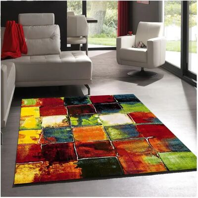 Tapis MERINOS BELIS PATCHWORK - multicolore, 160x230 cm, 13mm - Publicité Tapis MERINOS BELIS PATCHWORK - multicolore, 160x230 cm, 13mm - Publicité