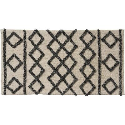 Guy Levasseur Tapis de bain déco géométrique en coton tufté 60x120cm - Publicité Guy Levasseur Tapis de bain déco géométrique en coton tufté 60x120cm - Publicité