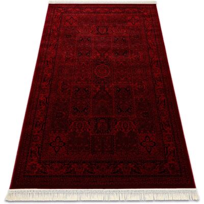 RugsX ORIENT 5365 Tapis bordeaux / noir - Oriental, Franges - Tapis - Publicité RugsX ORIENT 5365 Tapis bordeaux / noir - Oriental, Franges - Tapis - Publicité