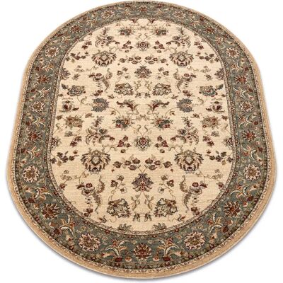Rugsx - Tapis en laine polonais ovale Madras fleurs jasmin 2 vert 200x300 cm - Tapis - Publicité Rugsx - Tapis en laine polonais ovale Madras fleurs jasmin 2 vert 200x300 cm - Tapis - Publicité