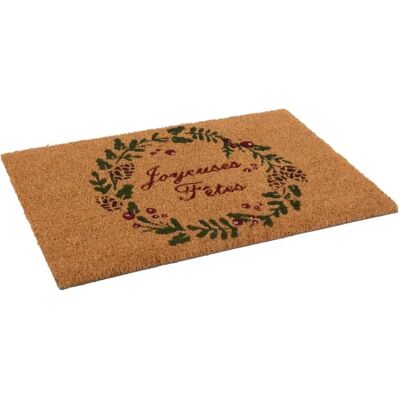 ATMOSPHERA Paillasson en Coco Joyeuses Fêtes 40x60cm Marron - Publicité ATMOSPHERA Paillasson en Coco Joyeuses Fêtes 40x60cm Marron - Publicité