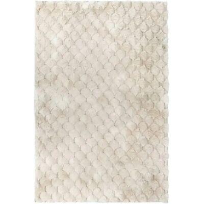 ATMOSPHERA Tapis Imitation Fourrure Adriel 60x90cm Beige - Publicité ATMOSPHERA Tapis Imitation Fourrure Adriel 60x90cm Beige - Publicité