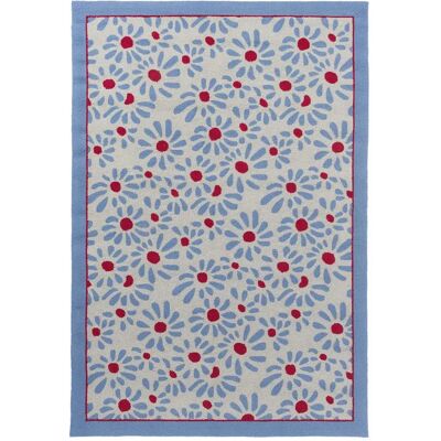 UnAmourDeTapis Un amour de tapis Daisy - 160x230 cm - Bleu - Publicité UnAmourDeTapis Un amour de tapis Daisy - 160x230 cm - Bleu - Publicité