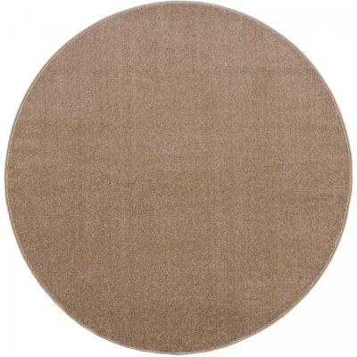 UnAmourDeTapis tapis rond salle de réception Ø120cm tissé beige rond motif uni NOSSA - Publicité UnAmourDeTapis tapis rond salle de réception Ø120cm tissé beige rond motif uni NOSSA - Publicité