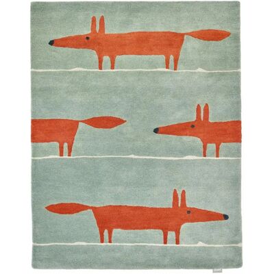 UnAmourDeTapis Un amour de tapis MR FOX Scion - 90x150 cm - Vert - Publicité UnAmourDeTapis Un amour de tapis MR FOX Scion - 90x150 cm - Vert - Publicité