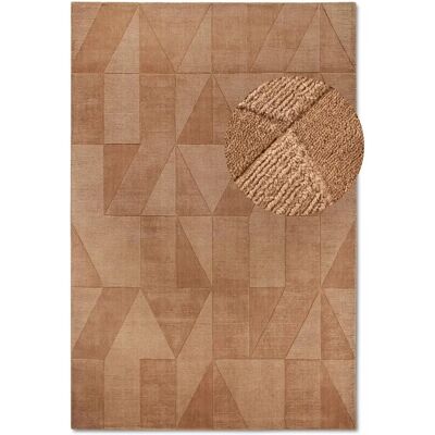 UnAmourDeTapis Tapis salon 160x230cm Laine Marron URSULE - Publicité UnAmourDeTapis Tapis salon 160x230cm Laine Marron URSULE - Publicité