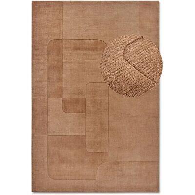 UnAmourDeTapis Tapis salon 160x230cm Laine Marron CHARLOTTE - Publicité UnAmourDeTapis Tapis salon 160x230cm Laine Marron CHARLOTTE - Publicité