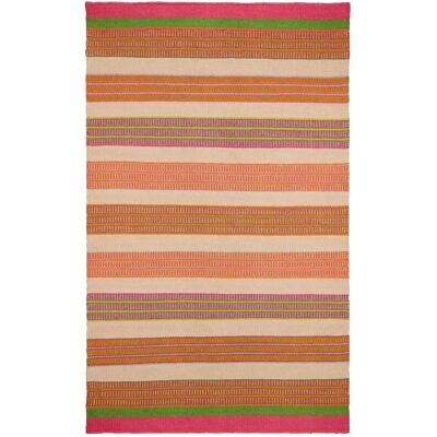 Tapis extérieur Kilim Mahakam Orange - Tapis - Publicité Tapis extérieur Kilim Mahakam Orange - Tapis - Publicité